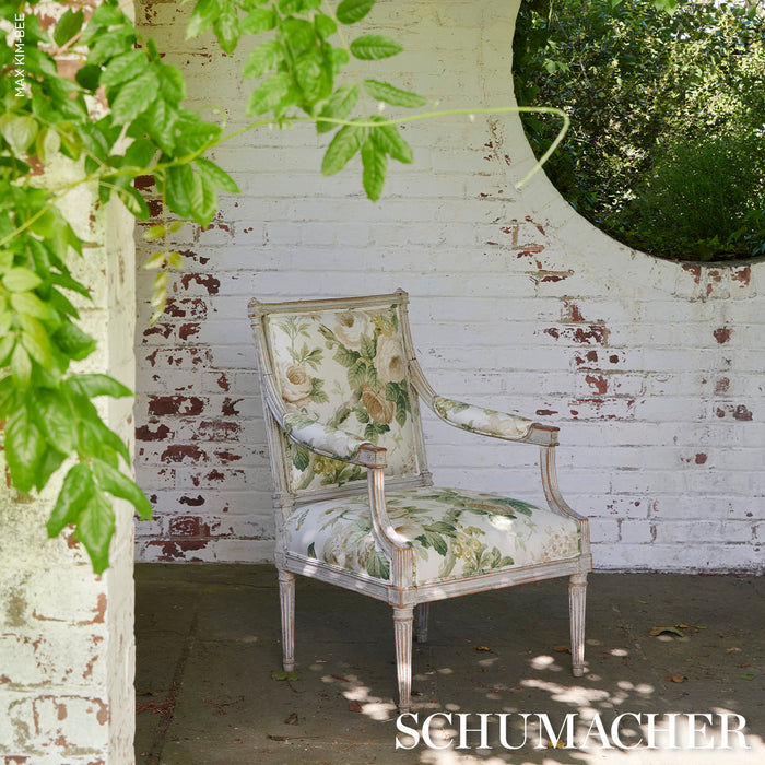 Schumacher Nancy Floral Ivory Fabric 177206