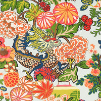 Schumacher Chiang Mai Indoor/Outdoor Aquamarine Fabric 177310
