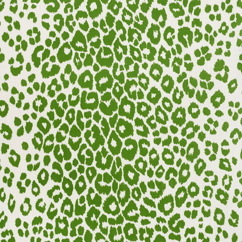 Schumacher Iconic Leopard Indoor/Outdoor Green Fabric 177322