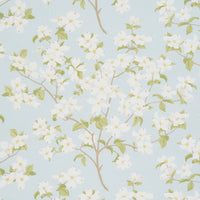 Schumacher Blooming Branch Sky Fabric 177413