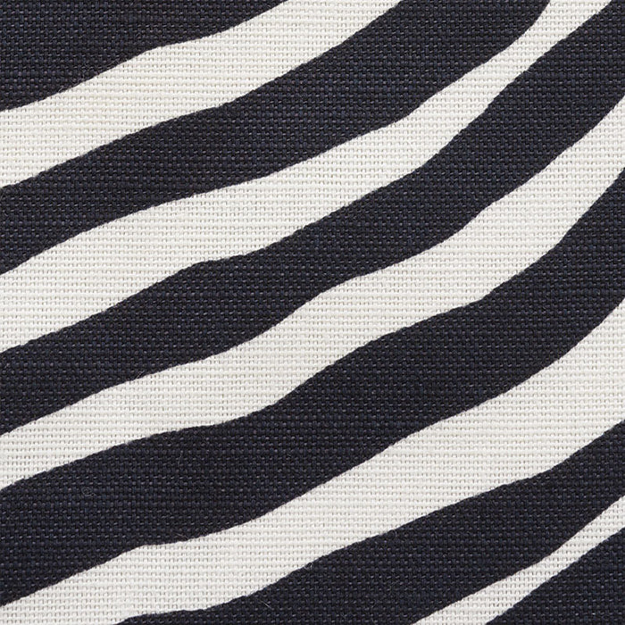Schumacher Iconic Zebra Black Fabric 177443