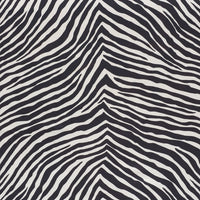 Schumacher Iconic Zebra Black Fabric 177443