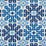 Schumacher Palmetto Print Ocean Fabric 177451