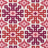Schumacher Palmetto Print Valentine Fabric 177452