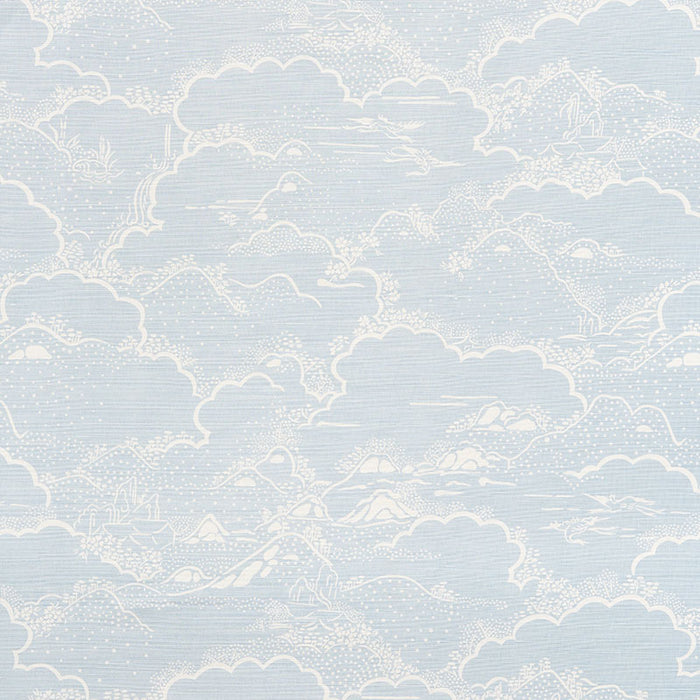 Schumacher Kumo Village Sky Fabric Sample 177521