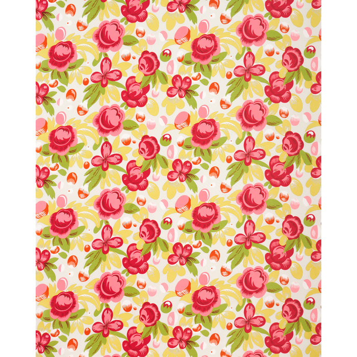 Schumacher Juin Poppy & Yellow Fabric 177531