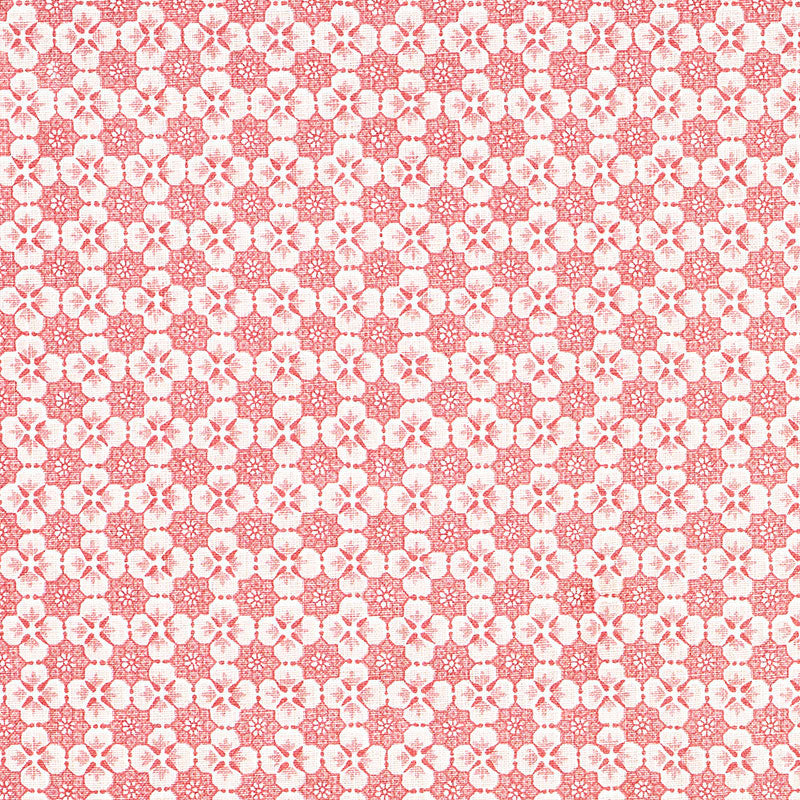 Schumacher Palisades Floret Pink Fabric Sample 177602