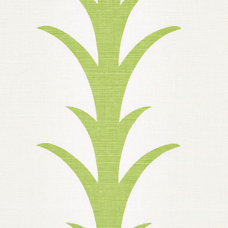Schumacher Acanthus Stripe Leaf Fabric Sample 177631