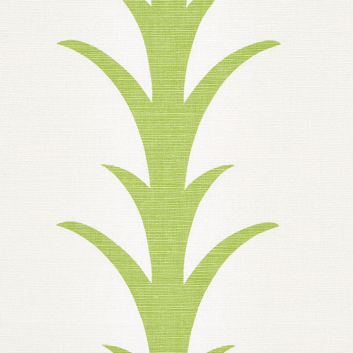 Schumacher Acanthus Stripe Leaf Fabric Sample 177631