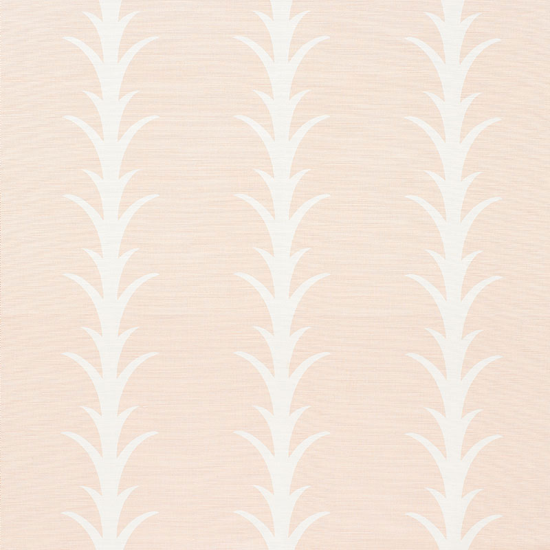 Schumacher Acanthus Stripe Blush Fabric Sample 177634