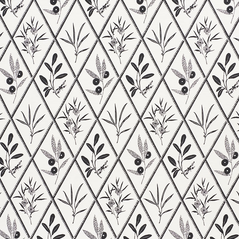 Schumacher Endimione Carbon Fabric 177643