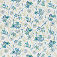 Schumacher Emperor's Vine Peacock Fabric 177681