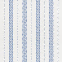 Schumacher Nauset Stripe Indigo Fabric 177700