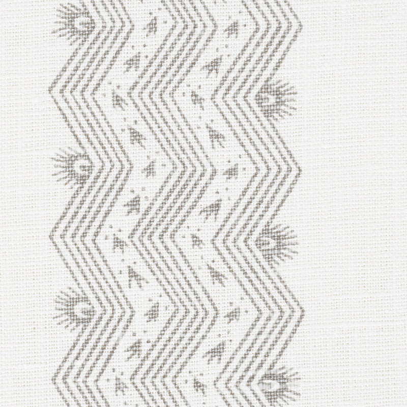 Schumacher Nauset Stripe Grey Fabric Sample 177701