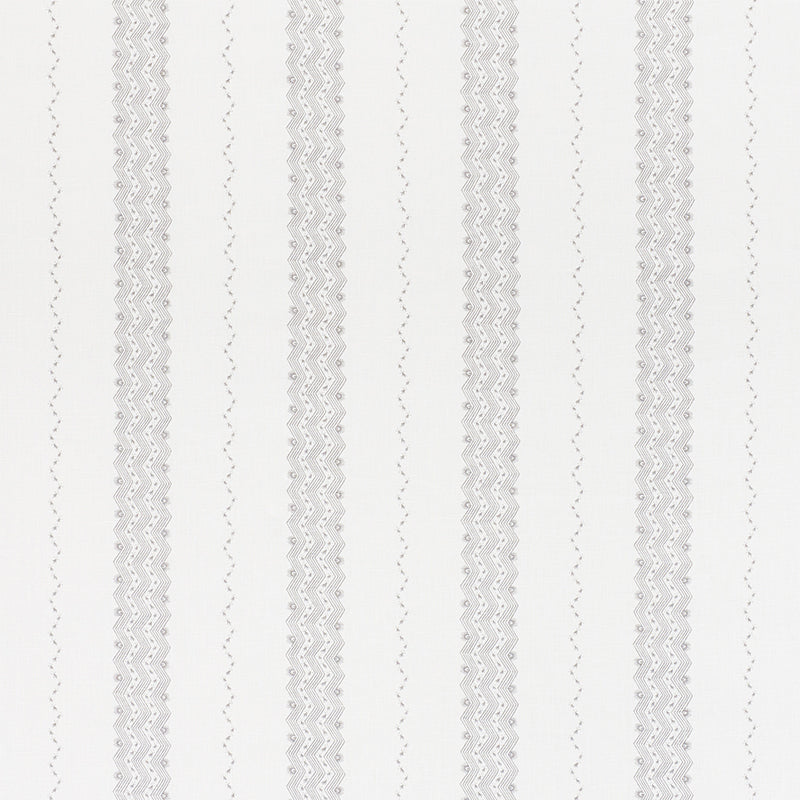 Schumacher Nauset Stripe Grey Fabric Sample 177701