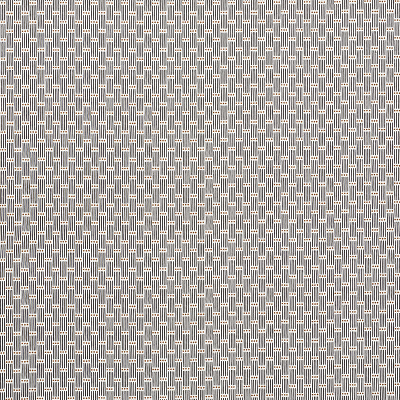 Schumacher Dotted Stripe Carbon Fabric Sample 177710