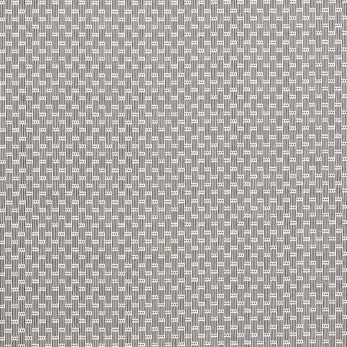 Schumacher Dotted Stripe Carbon Fabric Sample 177710