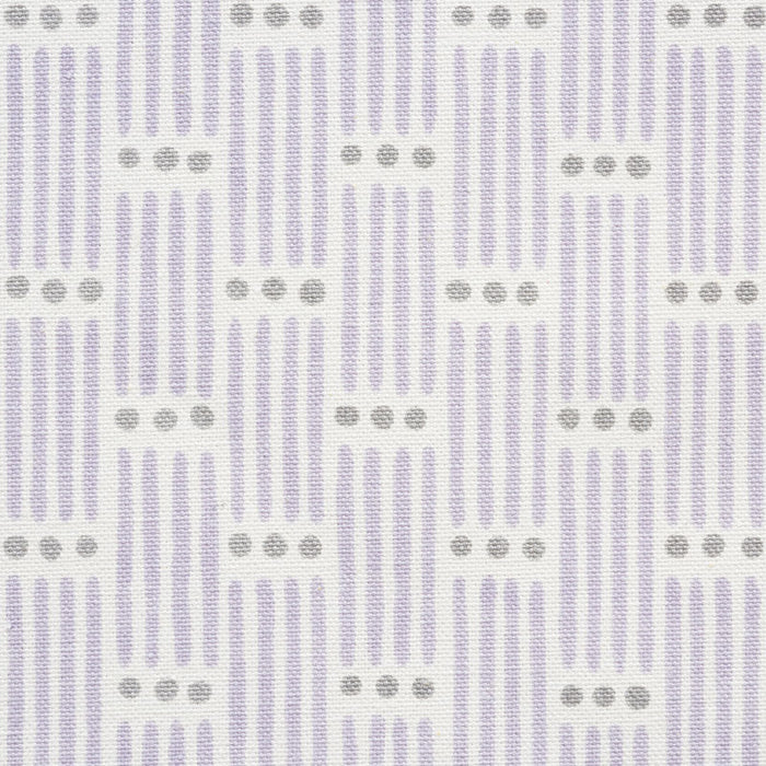 Schumacher Dotted Stripe Lilac Fabric Sample 177712