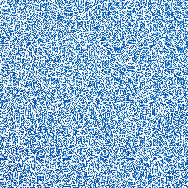 Schumacher Morris Blue Fabric 177773