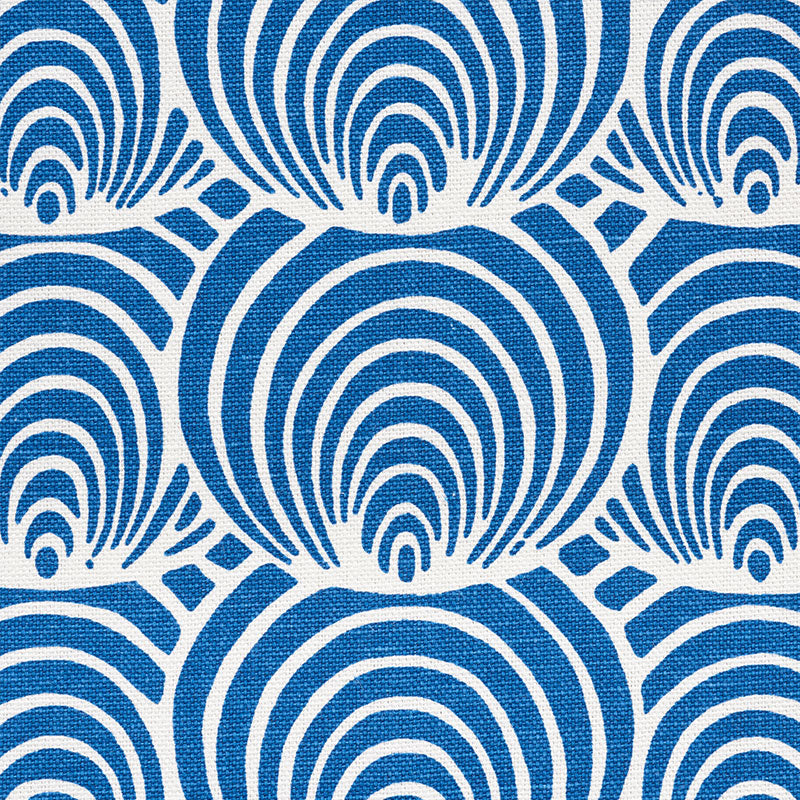 Schumacher Coralline Blue Fabric Sample 177780