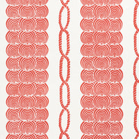 Schumacher Coralline Red Fabric 177783