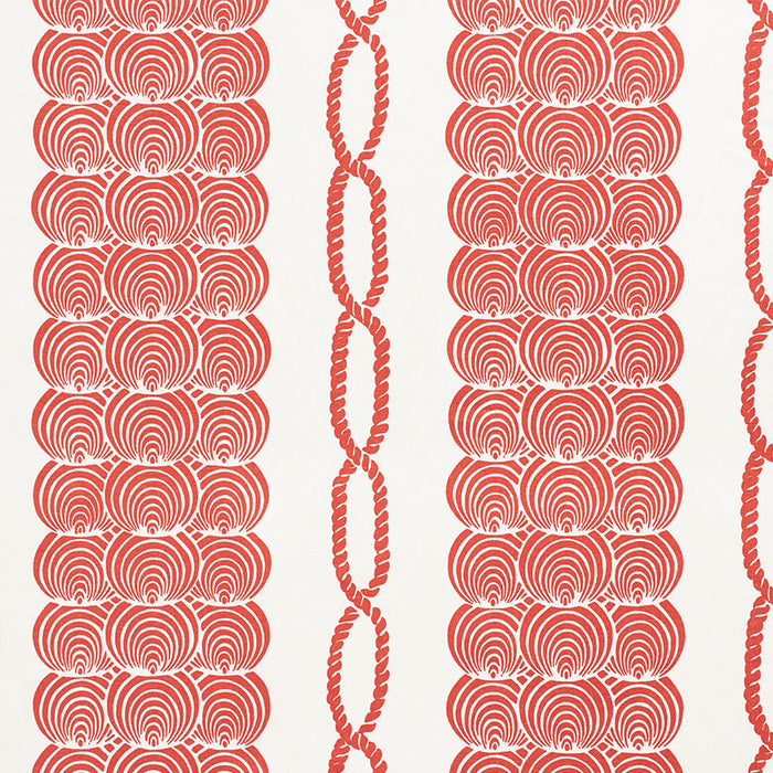 Schumacher Coralline Red Fabric Sample 177783