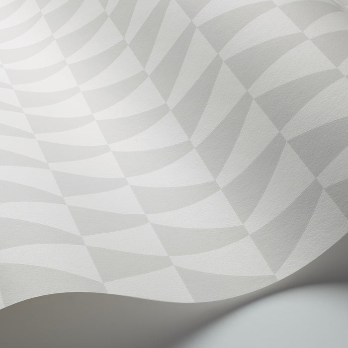 Schumacher Trapez Grey Wallpaper Sample 1778