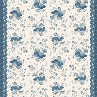 Ralph Lauren Elyria Floral Batik Blue Fabric FRL5404-01