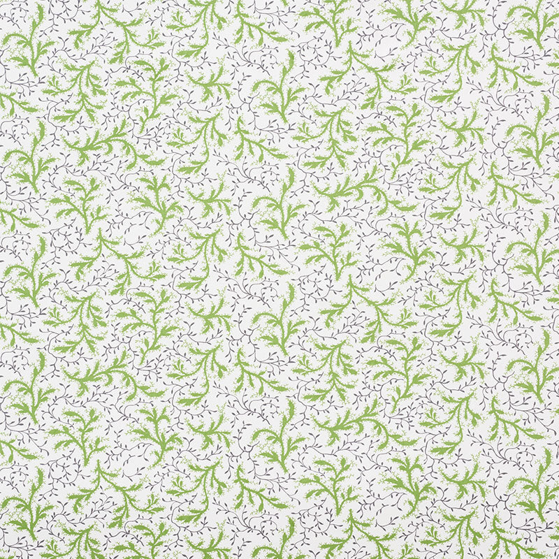 Schumacher Sprig Moss Fabric Sample 177831