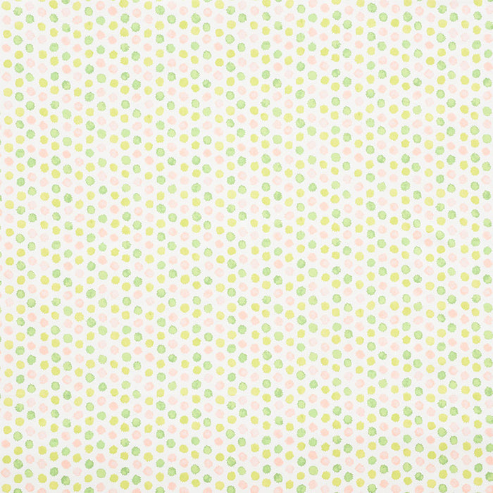 Schumacher Mini Bursts Pink & Leaf Fabric Sample 177871