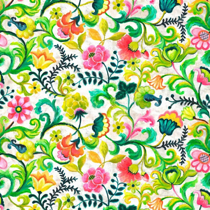 Designers Guild Primevere Emerald Fabric Sample FDG3293-02