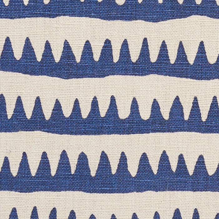 Schumacher Corfu Hand Printed Stripe Navy Fabric 177970
