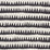 Schumacher Corfu Hand Printed Stripe Black Fabric Sample 177971