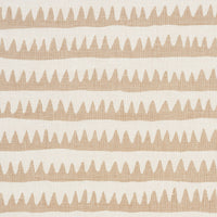 Schumacher Corfu Hand Printed Stripe Sand Fabric 177972
