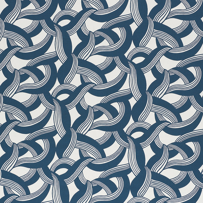 Schumacher Martingale Blue Fabric Sample 178032