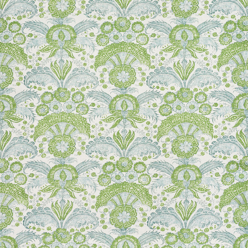 Schumacher Calicut Leaf Fabric Sample 178101
