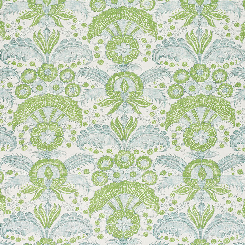 Schumacher Calicut Leaf Fabric Sample 178101