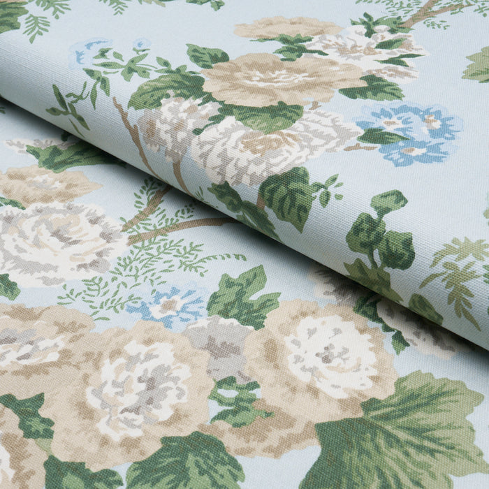 Schumacher Wycombe Park Sky Fabric Sample 178113