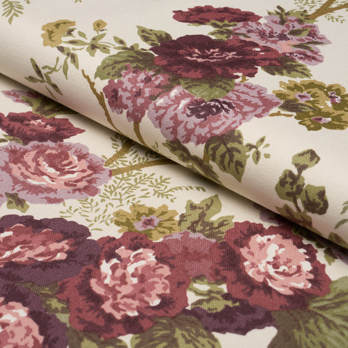 Schumacher Wycombe Park Aubergine Fabric 178115