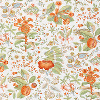 Schumacher Pomegranate Botanical Orange Fabric 178122
