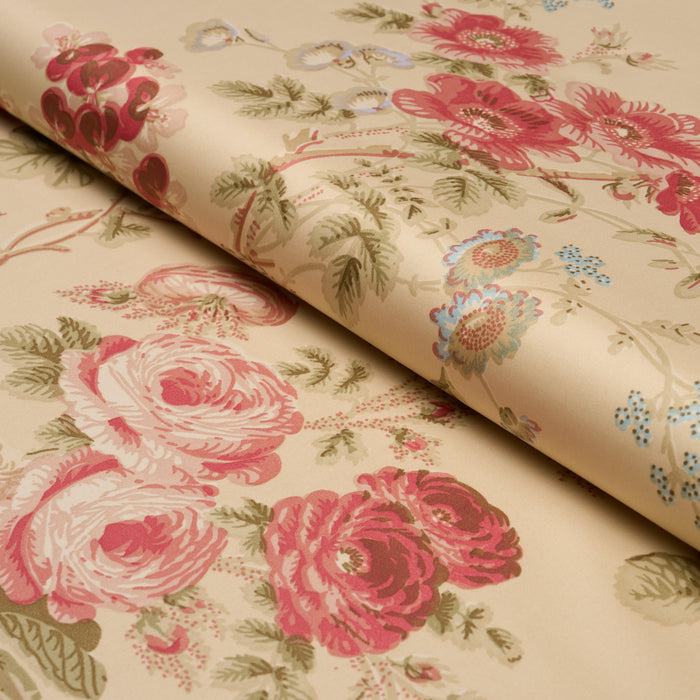 Schumacher Salisbury Chintz Butter Fabric Sample 178157