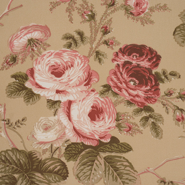 Schumacher Salisbury Chintz Tobacco Fabric Sample 178158