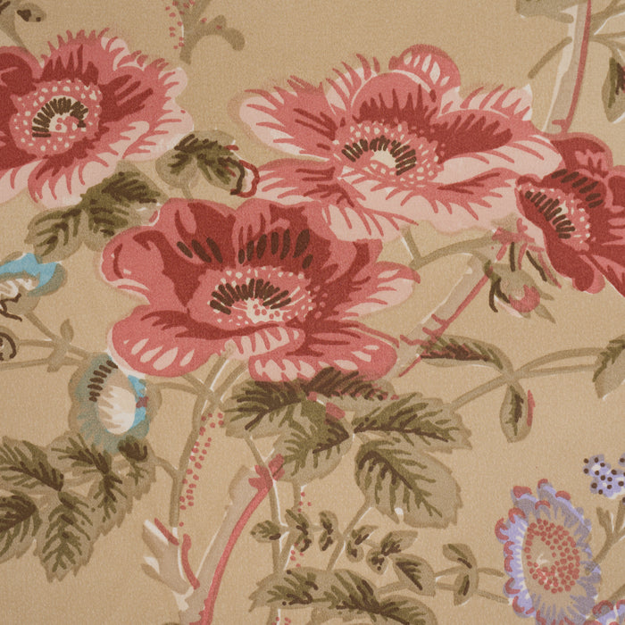 Schumacher Salisbury Chintz Tobacco Fabric 178158