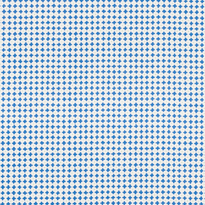 Schumacher Polka Blue Fabric 178240