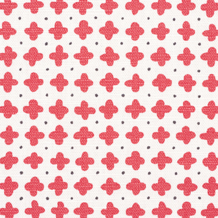 Schumacher Polka Red Fabric 178241