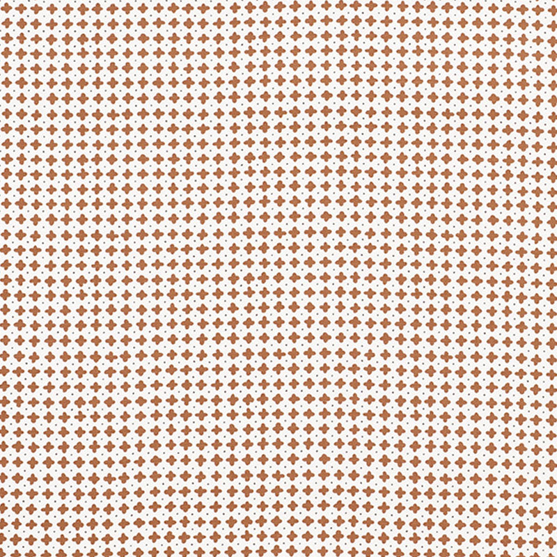 Schumacher Polka Brown Fabric Sample 178242