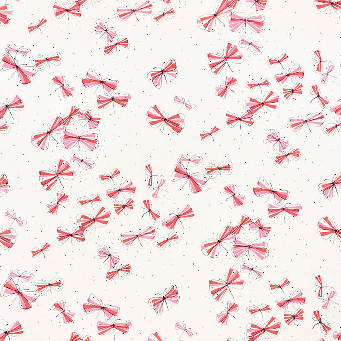Schumacher Monarch's March Red & Pink Fabric 178281