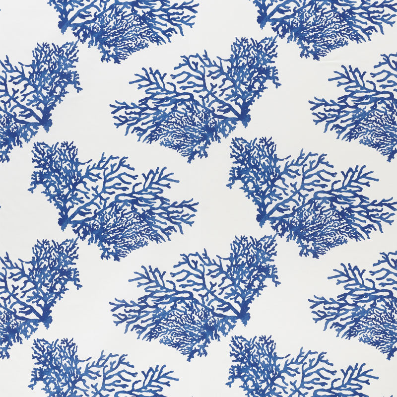 Schumacher Great Barrier Reef II Indigo Fabric 178290