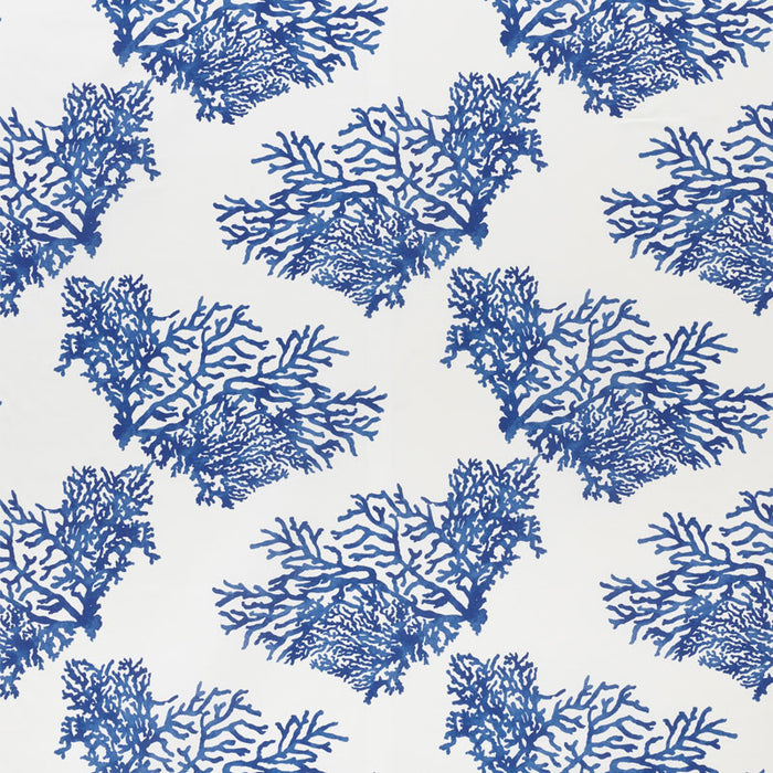 Schumacher Great Barrier Reef II Indigo Fabric Sample 178290