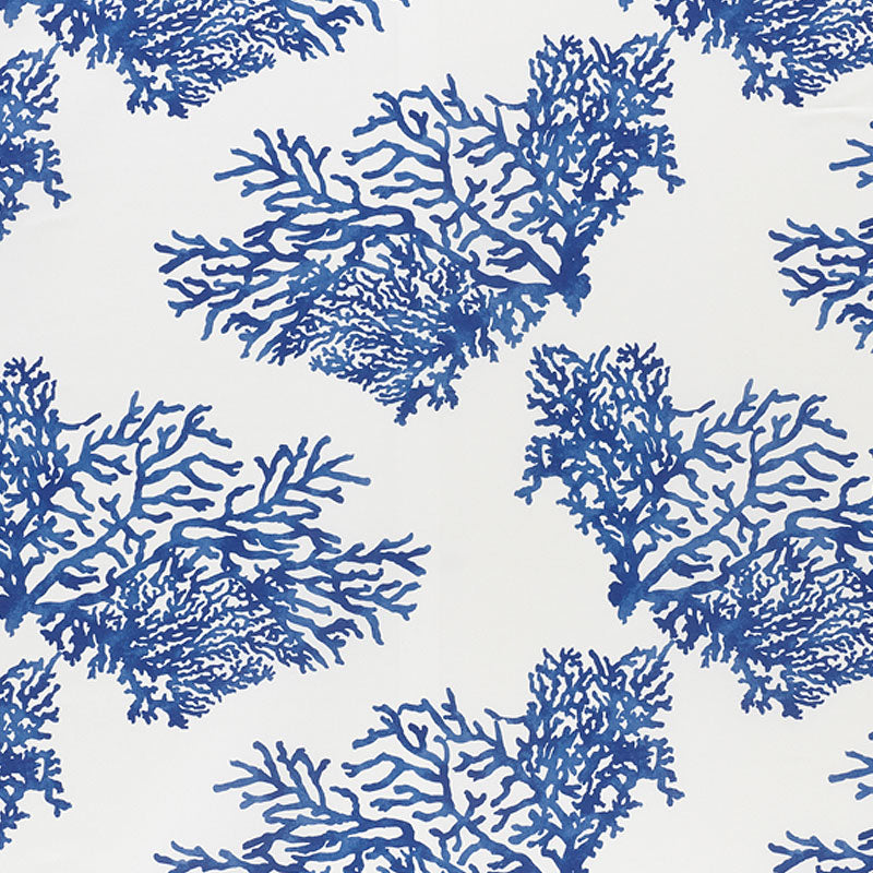 Schumacher Great Barrier Reef II Indigo Fabric 178290